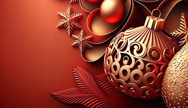 Hintergrund der frohen Weihnachten und des guten Rutsch ins Neue Jahr Generative ai