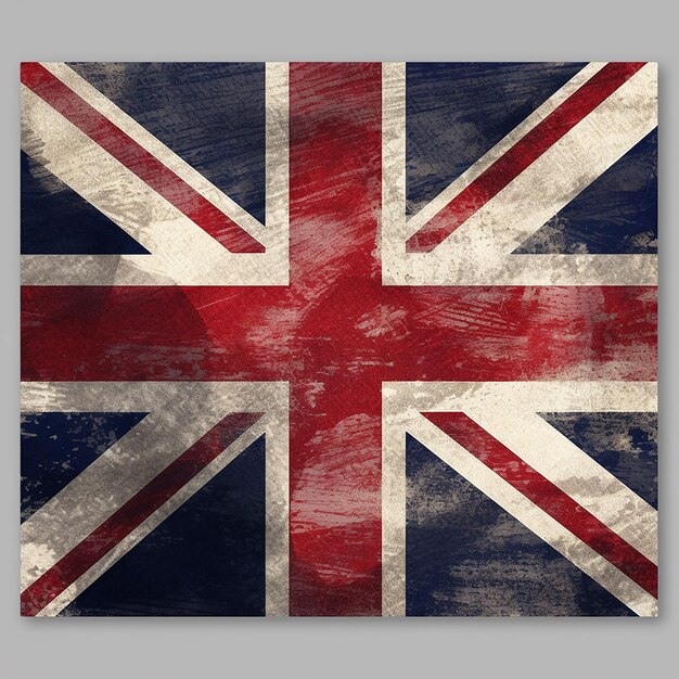 Hintergrund der Grunge-Union-Jack-Flagge