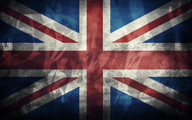 Hintergrund der Grunge-Union-Jack-Flagge