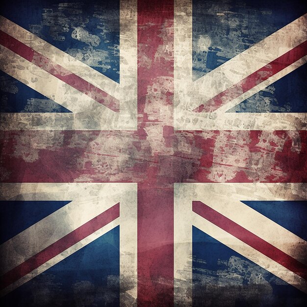 Hintergrund der Grunge-Union-Jack-Flagge