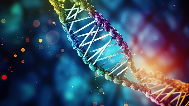 Hintergrund der Helix-DNA-Stränge