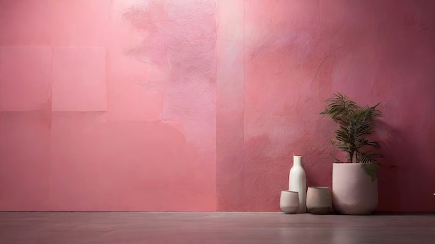 Hintergrund der Innenwand rosa