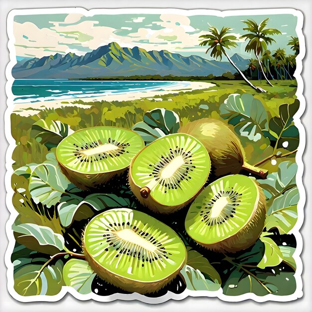 Hintergrund der Kiwi