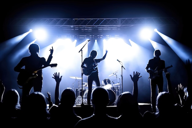 Hintergrund der Live-Musik-Konzertbühne