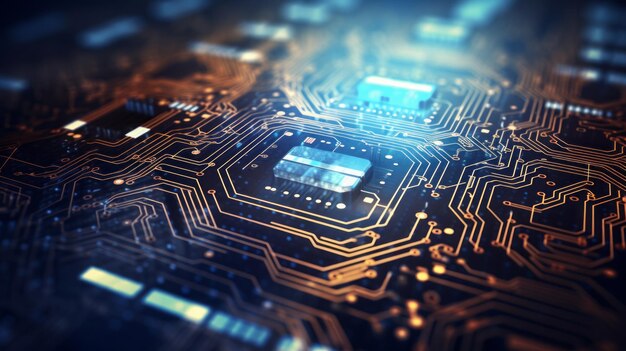 Foto hintergrund der neuen technologie-chip