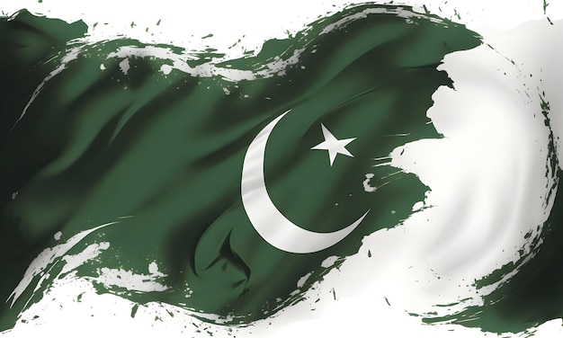 Hintergrund der pakistanischen Unabhängigkeitstag-Flagge