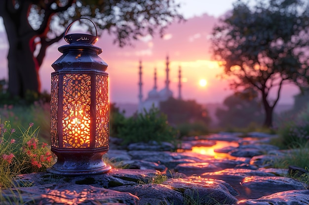 Hintergrund der Ramadan-Lampe HD 8K Tapete Fotografisches Bild