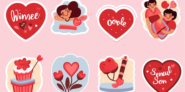 Hintergrund der Romantik-Illustration