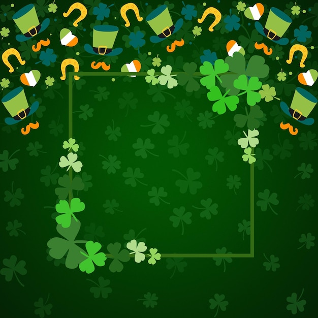 Hintergrund der St. Patrick's Day-Karte HD-Design