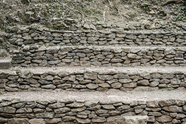 Hintergrund der Steintreppe