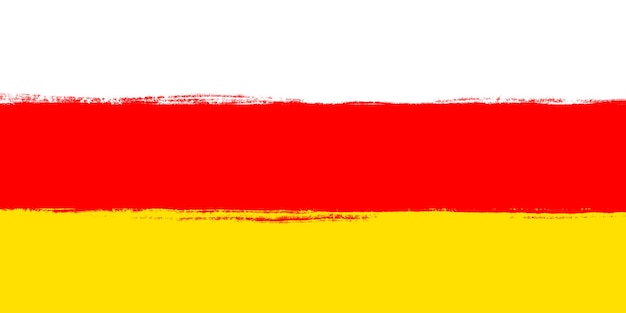 Hintergrund der südossetischen Flagge Abbildung der Nationalflagge