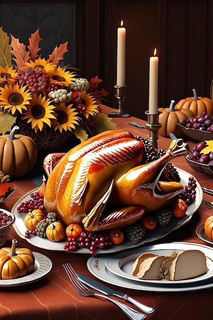 Hintergrund der Thanksgiving-Feier