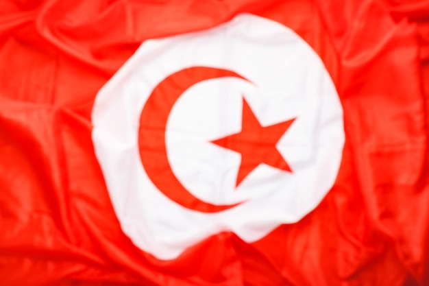 Hintergrund der türkischen flagge verwischt für design. türkische nationalflagge als symbol der demokratie, patriot. nahaufnahme textur flagge der türkei.
