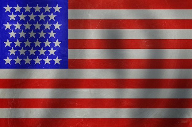 Hintergrund der USA-Flagge Reisen Sie und lernen Sie das englische Sprachkonzept