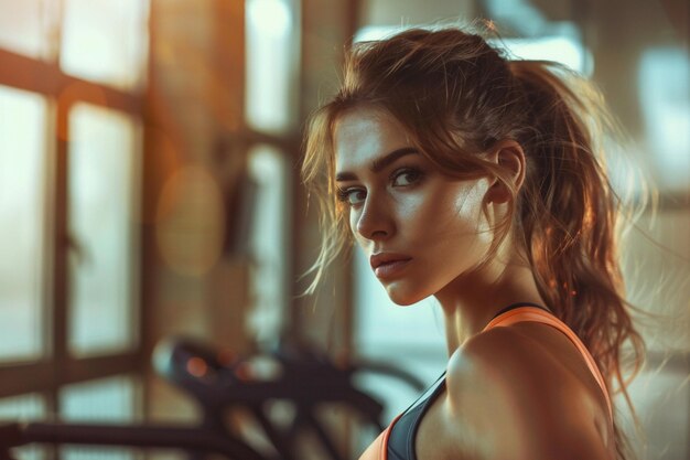 Hintergrund der weiblichen Fitness