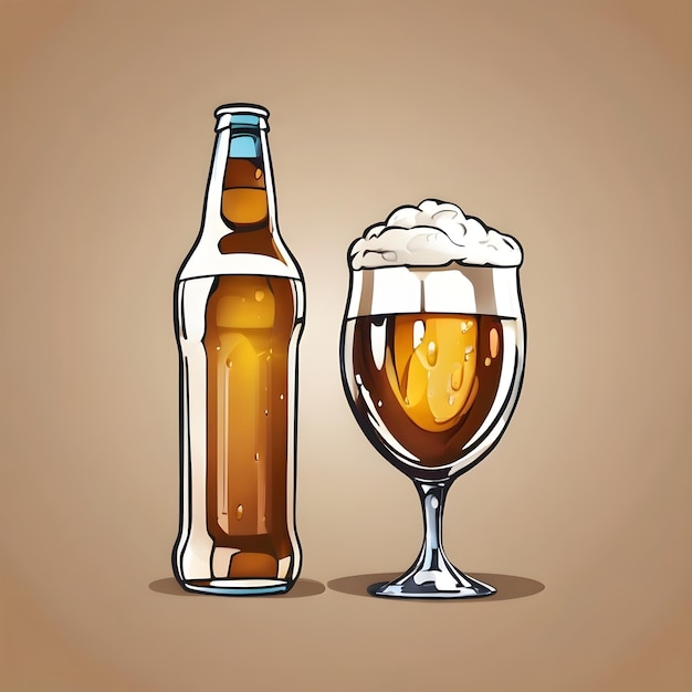 Hintergrund der Zeichentrickfilme Bier Icon