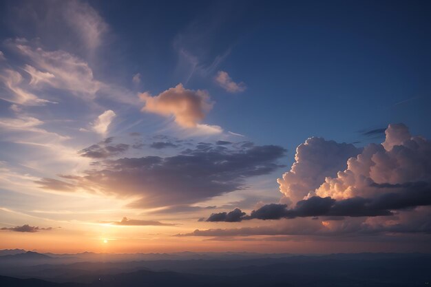 Hintergrund des Abendhimmels