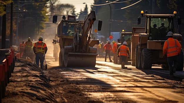 Hintergrund des Betonbaus der Straße