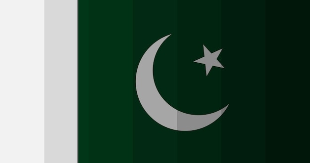 Foto hintergrund des bildes der pakistanischen flagge