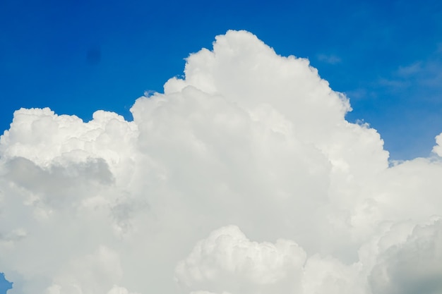 Hintergrund des blauen Himmels des Panoramas mit kleinen Wolken