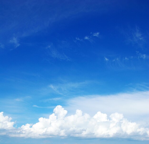 Hintergrund des blauen Himmels mit kleine Wolken