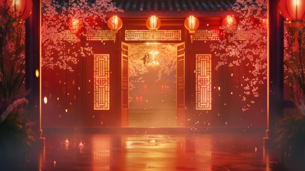 Hintergrund des chinesischen Neujahrsfestivals