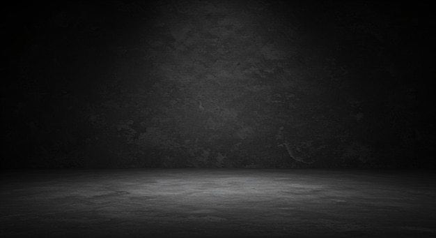Hintergrund des dunklen Betonstudios