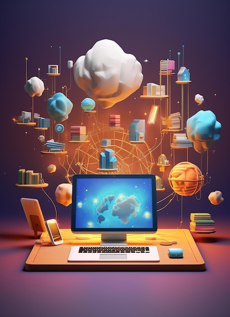 Hintergrund des internationalen Internetstags für virtuelle Computing- und Technologie