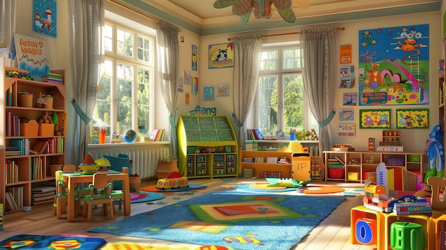 Hintergrund des Kindergartens