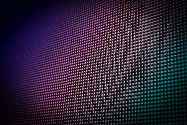 Foto hintergrund des led-neonbildschirms farbpixelstruktur des digitalen bildschirms des computermonitors