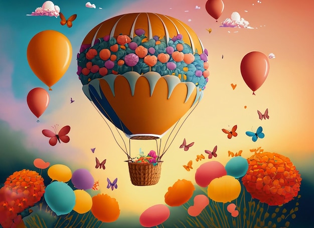 Hintergrund des Luftballons