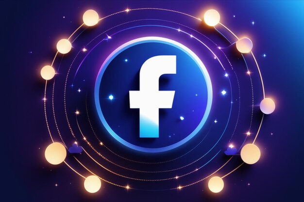 Hintergrund des magischen Facebook-Logos