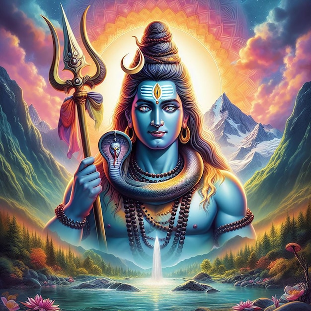 Hintergrund des Mahadev-Bilds