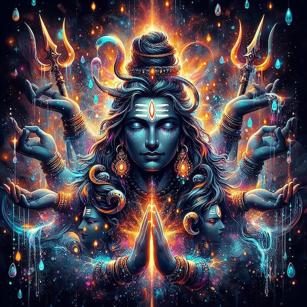 Hintergrund des Mahadev-Bilds