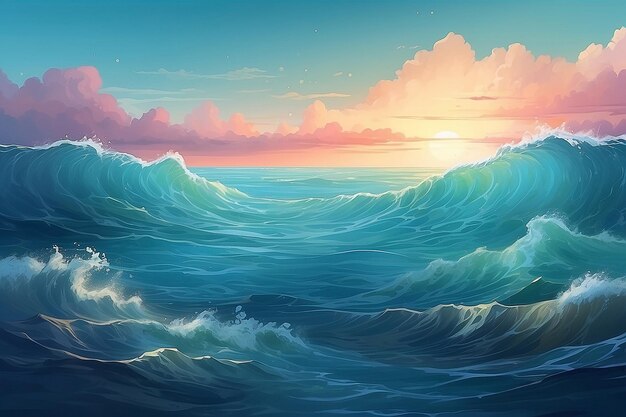 Hintergrund des Ozeans