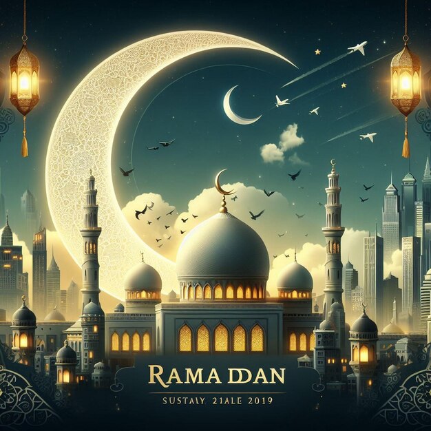 Hintergrund des Ramadan-Posters