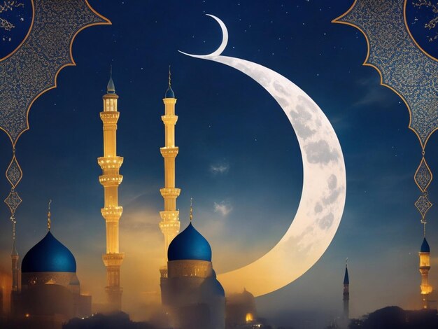 Hintergrund des Ramadan-Posters