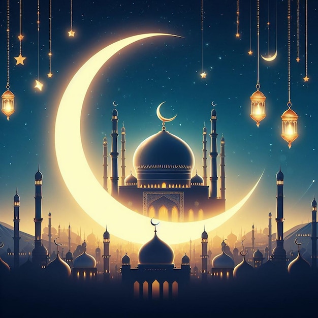 Hintergrund des Ramadan-Posters