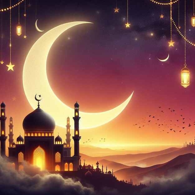 Hintergrund des Ramadan-Posters
