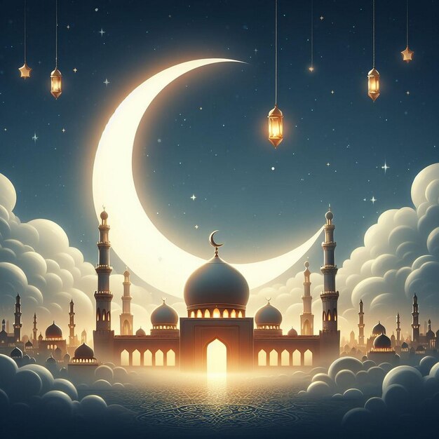 Hintergrund des Ramadan-Posters