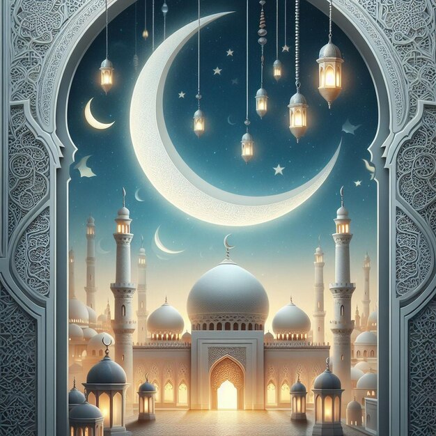 Hintergrund des Ramadan-Posters