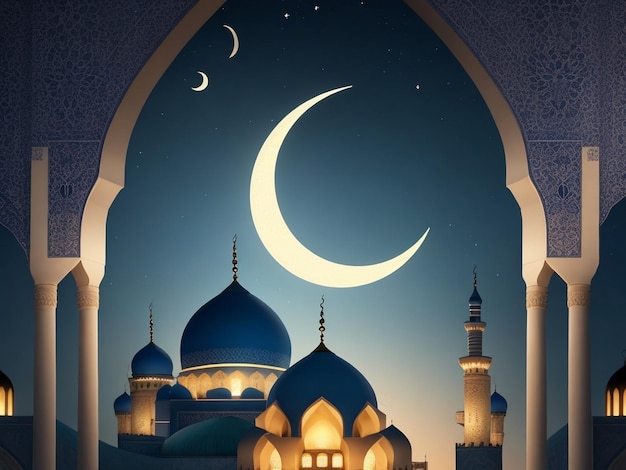 Hintergrund des Ramadan-Posters