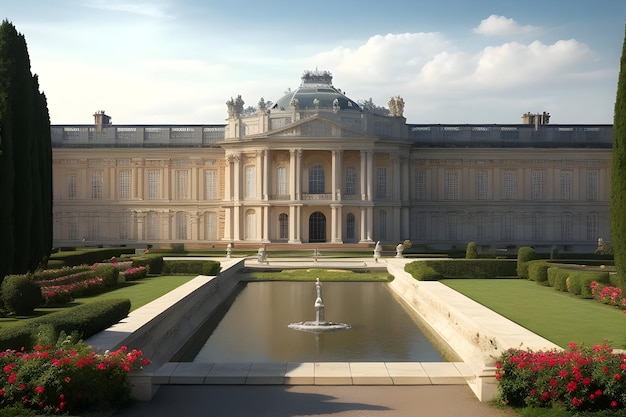 Hintergrund des Schlosses Versailles