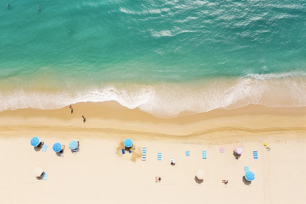 Hintergrund des Strandes von oben aus