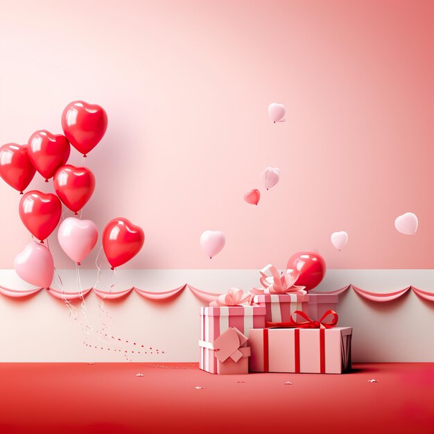 Hintergrund des Valentinstags-Banners