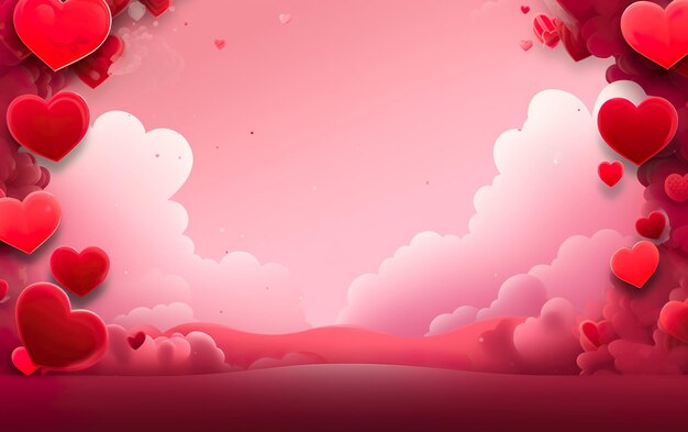 Hintergrund des Valentinstags-Banners