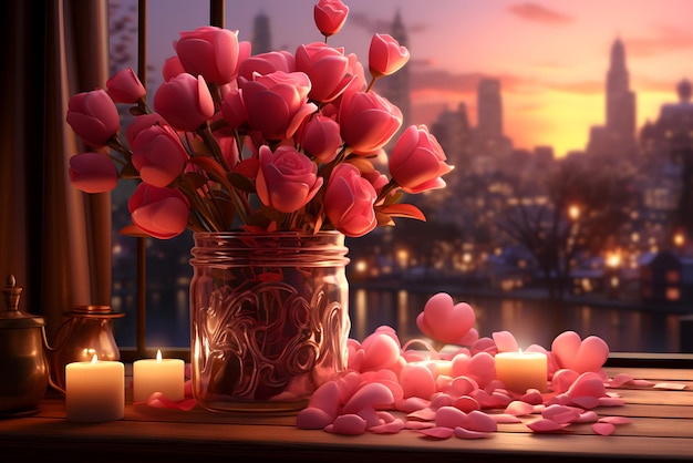 Hintergrund des Valentinstags Hintergrund der sozialen Medien für den Valentinstag voller Romantikkarten mit Liebe