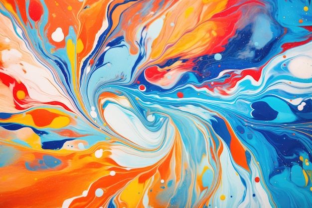 Hintergrund eines abstrakten Gemäldes voller lebendiger und vielfältiger Farben, die den Mustern ähneln