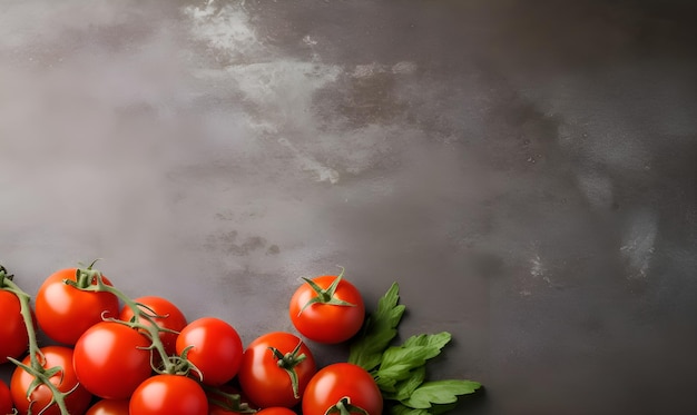 Foto hintergrund für den kopienraum mit frischen tomaten