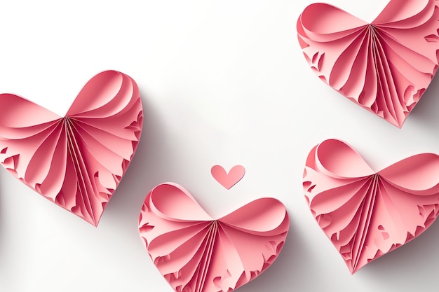 Hintergrund für den Valentinstag leer Abstrakter Hintergrund im minimalen Stil für die Produktpräsentation des Brandings am Valentinstag Bühnenlayout mit leerem Raum KI-Generierung